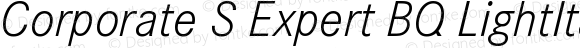 Corporate S Expert Light Italic OsF