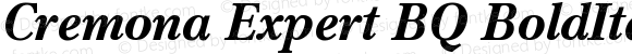 Cremona Expert Bold Italic OsF