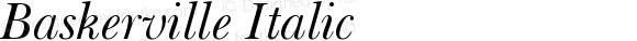 Baskerville Italic