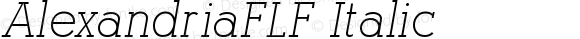 AlexandriaFLF-Italic