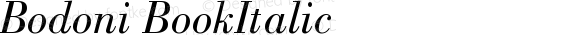 Bodoni Book Italic