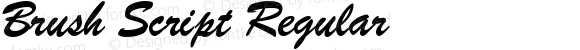 Brush Script Regular