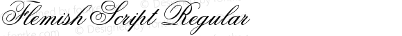 Flemish Script Regular Version 003.001