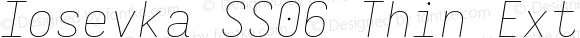 Iosevka SS06 Thin Extended Italic