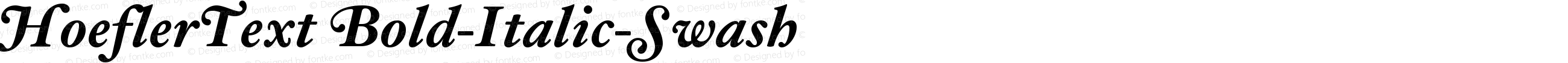 HoeflerText Bold-Italic-Swash