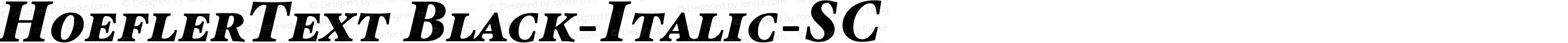 HoeflerText Black-Italic-SC