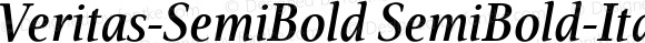 Veritas-SemiBold SemiBold-Italic
