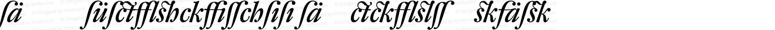 DTL Fleischmann D Medium Italic Alt