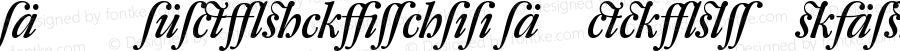 DTL Fleischmann D Medium Italic Alt