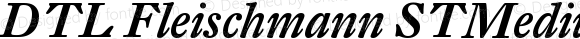 DTL Fleischmann ST Medium Italic