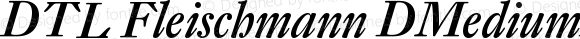 DTL Fleischmann D Medium Italic