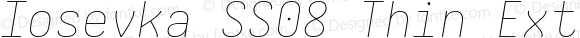 Iosevka SS08 Thin Extended Italic