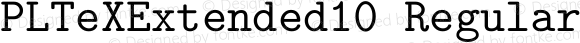 PLTeXExtended10 Regular