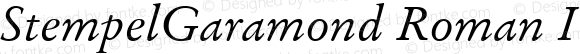 StempelGaramond Roman Italic