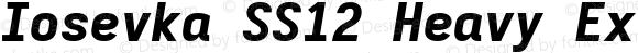 Iosevka SS12 Heavy Extended Italic