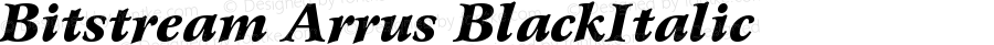 Bitstream Arrus Black Italic OSF