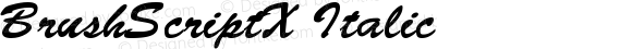 BrushScriptX Italic