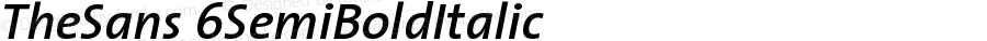 TheSans 6 SemiBold Italic