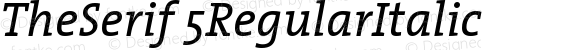 TheSerif 5RegularItalic