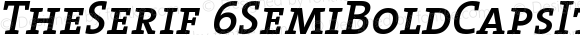 TheSerif 6 SemiBold Caps Italic