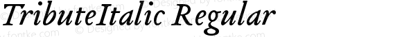 TributeItalic Regular