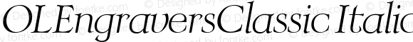 OLEngraversClassic Italic