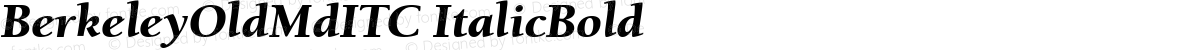 BerkeleyOldMdITC ItalicBold