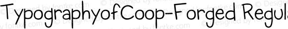 TypographyofCoop-Forged Regular
