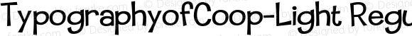TypographyofCoop-Light Regular