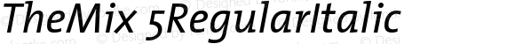 TheMix 5 Regular Italic