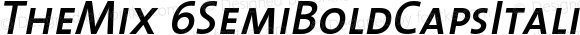 TheMix 6 SemiBold Caps Italic