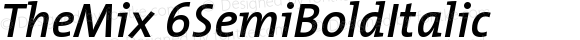 TheMix 6 SemiBold Italic