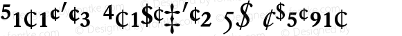 Garamond (R) Fractions