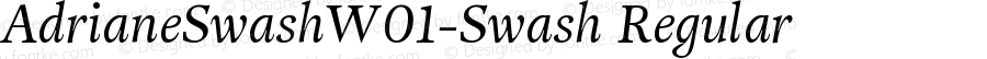 AdrianeSwashW01-Swash Regular Version 1.20