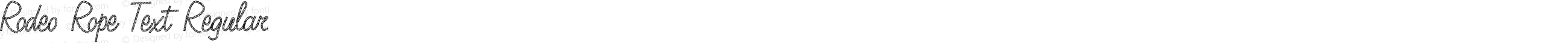 Rodeo Rope Text Regular