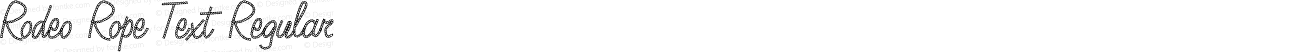 Rodeo Rope Text Regular