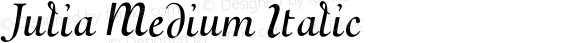 Julia Medium Italic