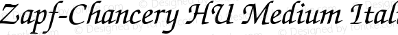 Zapf-Chancery HU Medium Italic