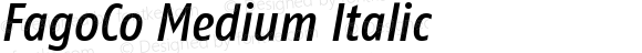 FagoCo Medium Italic