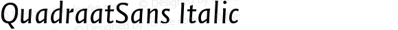 QuadraatSans-Italic