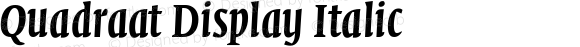 Quadraat Display-SemiBold Italic