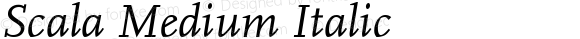 Scala Medium Italic