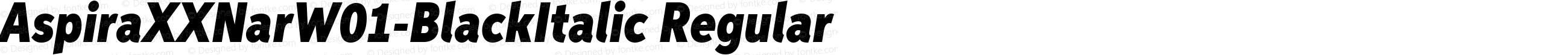 AspiraXXNarW01-BlackItalic Regular