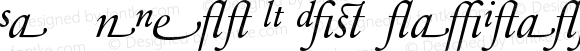 SabonNext LT Display Italic Alternate