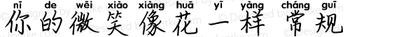 你的微笑像花一样 常规 Version 1.00 January 6, 2021, initial release