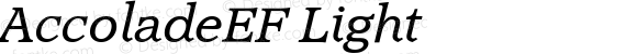 AccoladeEF-LightItalic