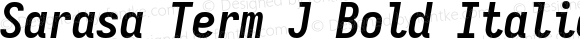 Sarasa Term J Bold Italic