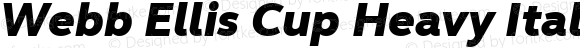 Webb Ellis Cup Heavy Italic