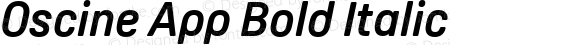 Oscine App Bold Italic