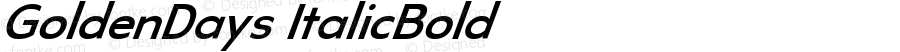 GoldenDays ItalicBold